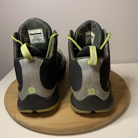 NIKE AIR JORDAN SUPER.FLY 2 Mens Size 11.5 Shoes BLACK Gray 640315-025 Sneakers - Picture 4 of 8